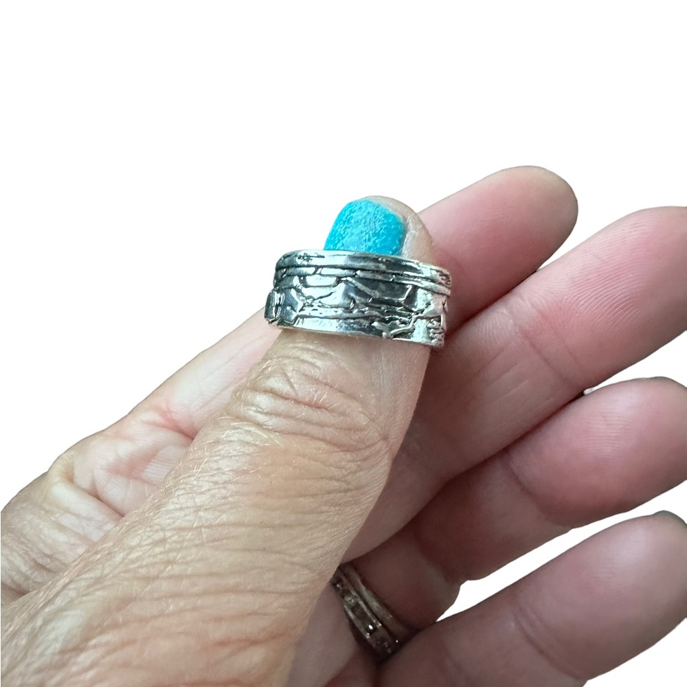 Silver Polar Bear Baby and Adult Ring - Picture 2 of 3